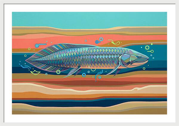 Lungfish In Vibrant Waters