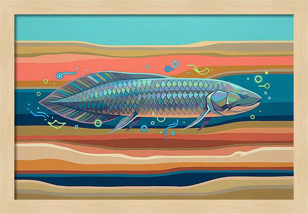 Lungfish In Vibrant Waters