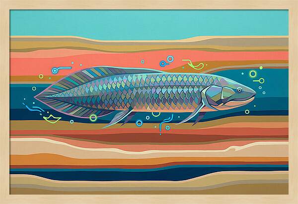 Lungfish In Vibrant Waters
