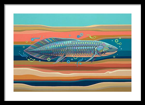 Lungfish In Vibrant Waters