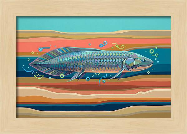 Lungfish In Vibrant Waters