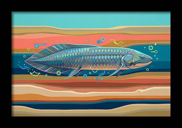 Lungfish In Vibrant Waters