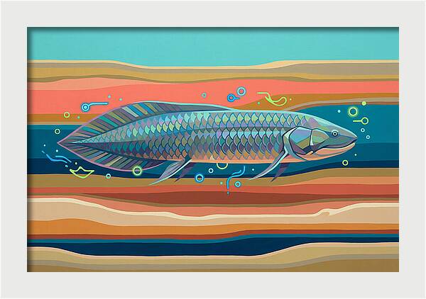 Lungfish In Vibrant Waters
