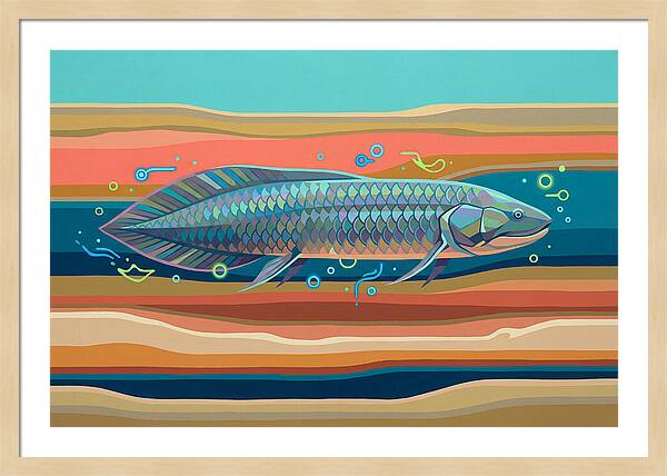 Lungfish In Vibrant Waters