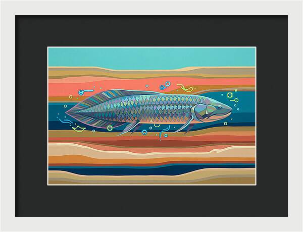 Lungfish In Vibrant Waters