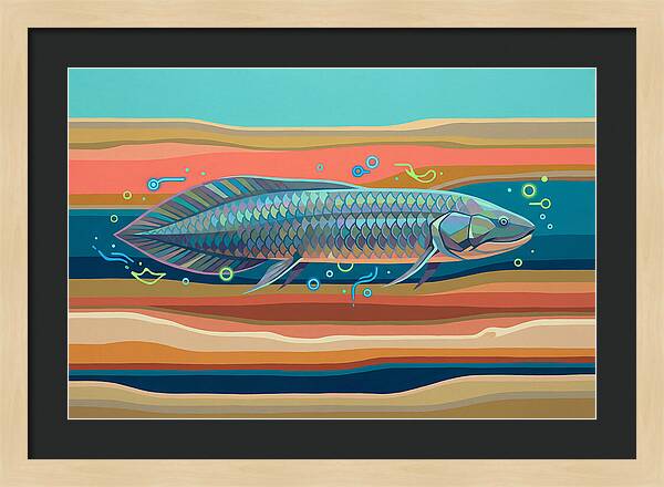 Lungfish In Vibrant Waters
