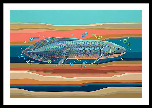 Lungfish In Vibrant Waters