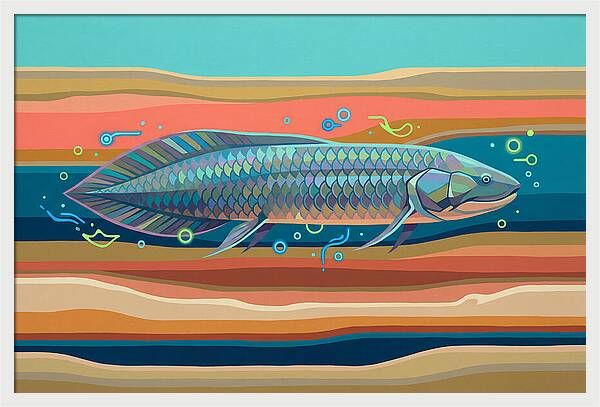 Lungfish In Vibrant Waters