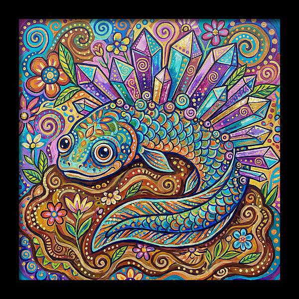 Lungfish With Crystals