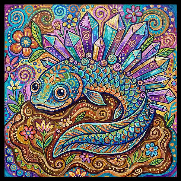 Lungfish With Crystals