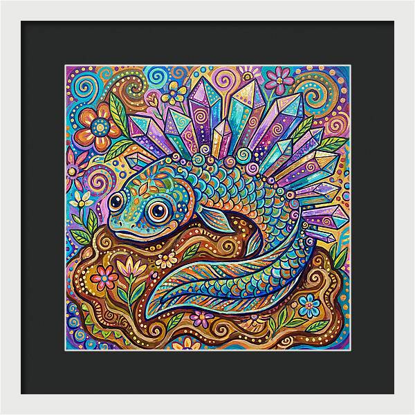 Lungfish With Crystals
