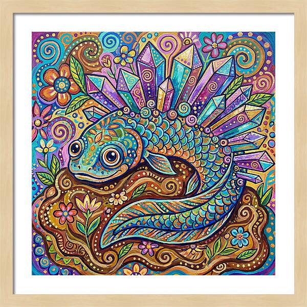 Lungfish With Crystals