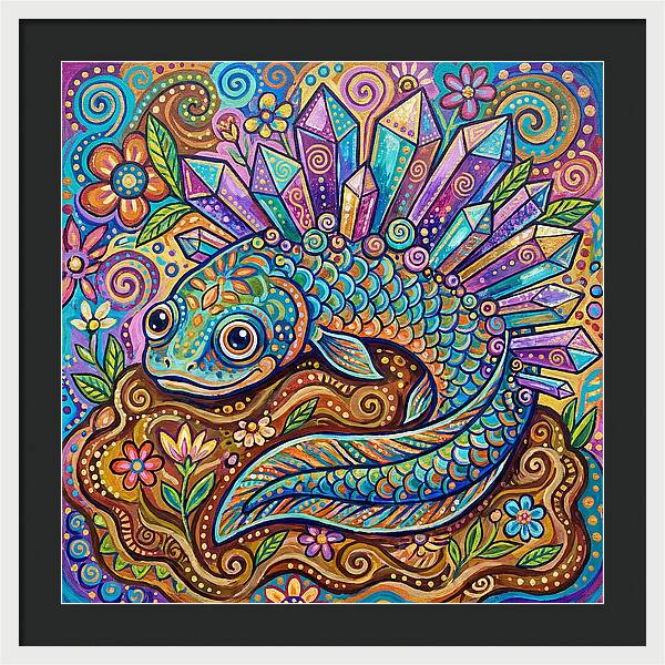 Lungfish With Crystals