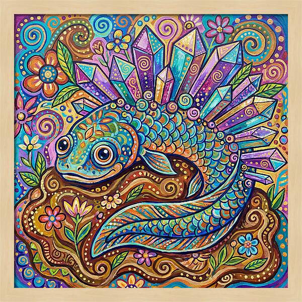 Lungfish With Crystals