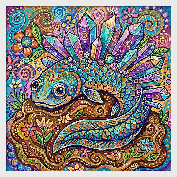 Lungfish With Crystals