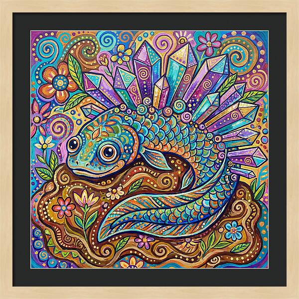 Lungfish With Crystals