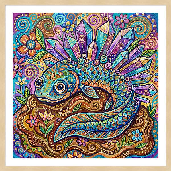 Lungfish With Crystals