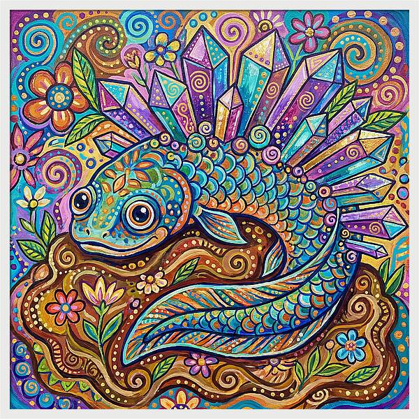 Lungfish With Crystals