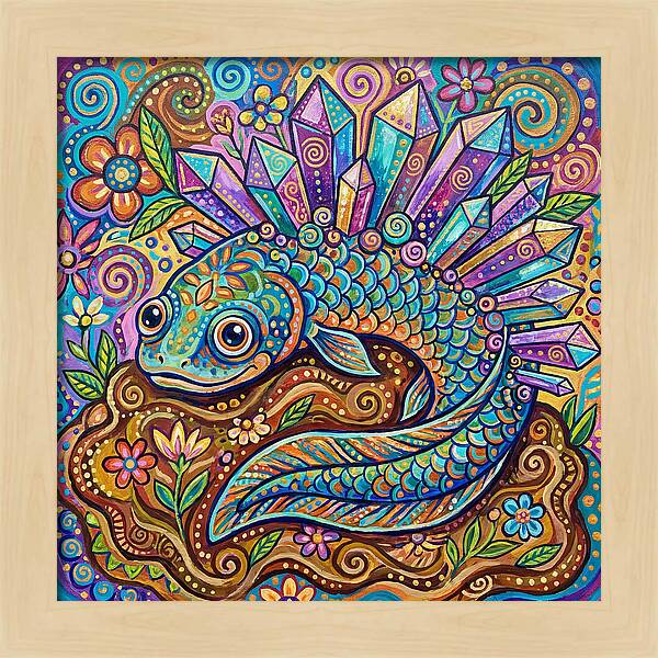 Lungfish With Crystals