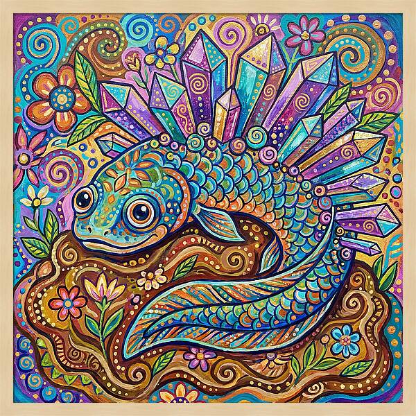 Lungfish With Crystals