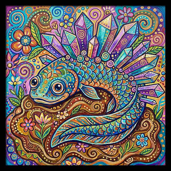 Lungfish With Crystals