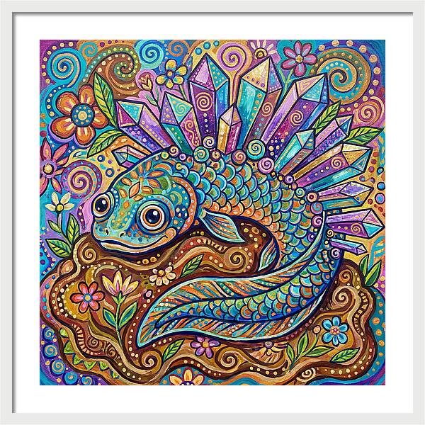 Lungfish With Crystals