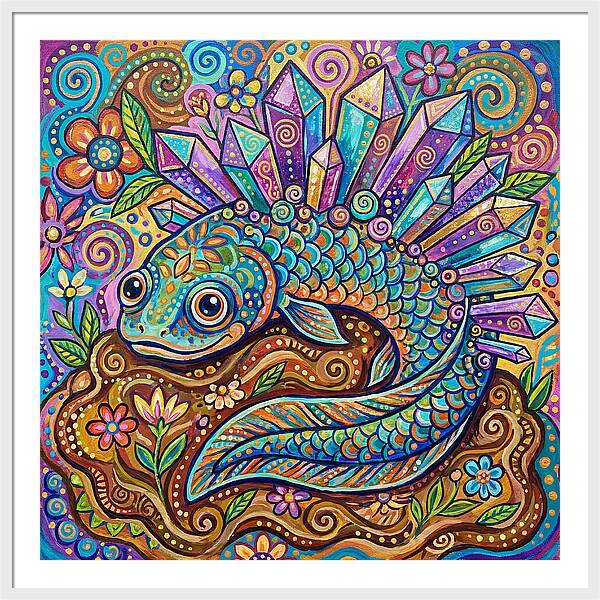 Lungfish With Crystals