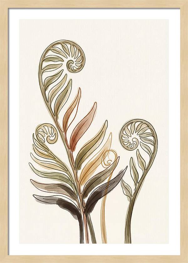 Lush Fern Fronds Unfurling