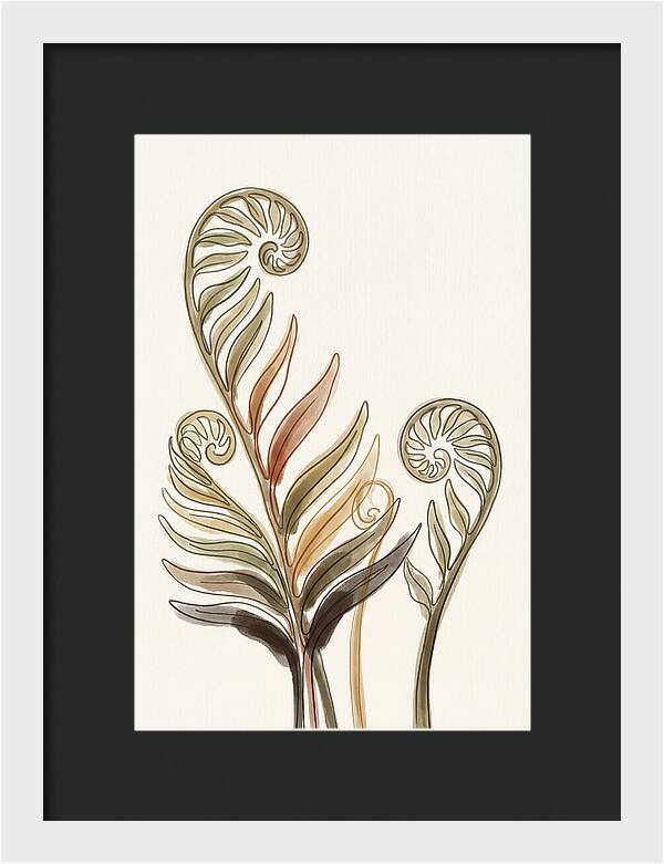 Lush Fern Fronds Unfurling