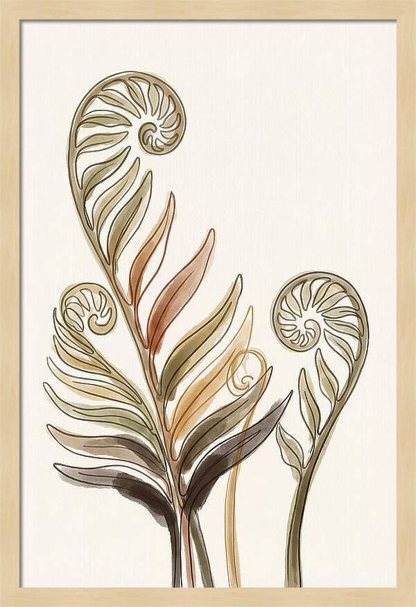 Lush Fern Fronds Unfurling