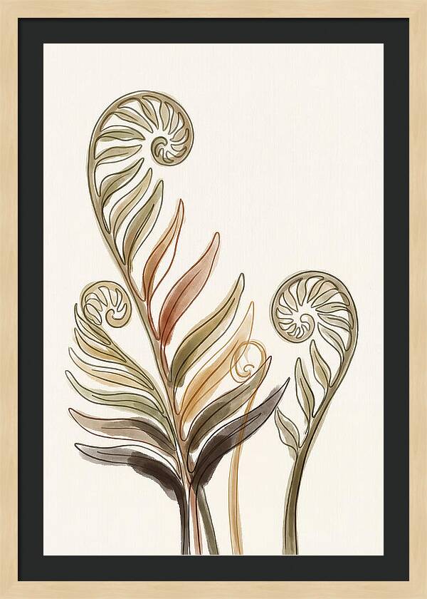Lush Fern Fronds Unfurling