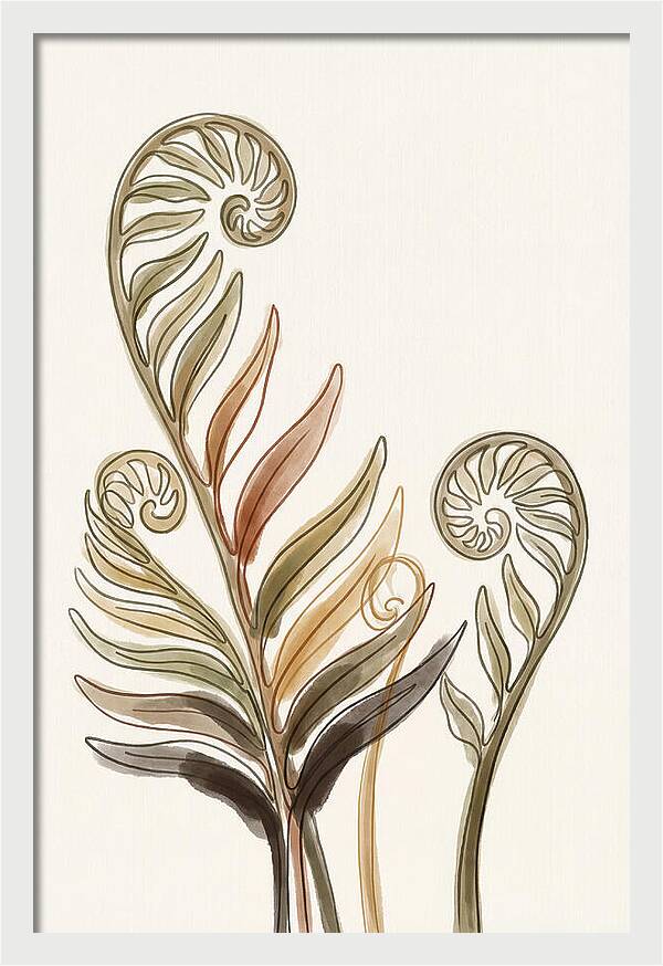 Lush Fern Fronds Unfurling