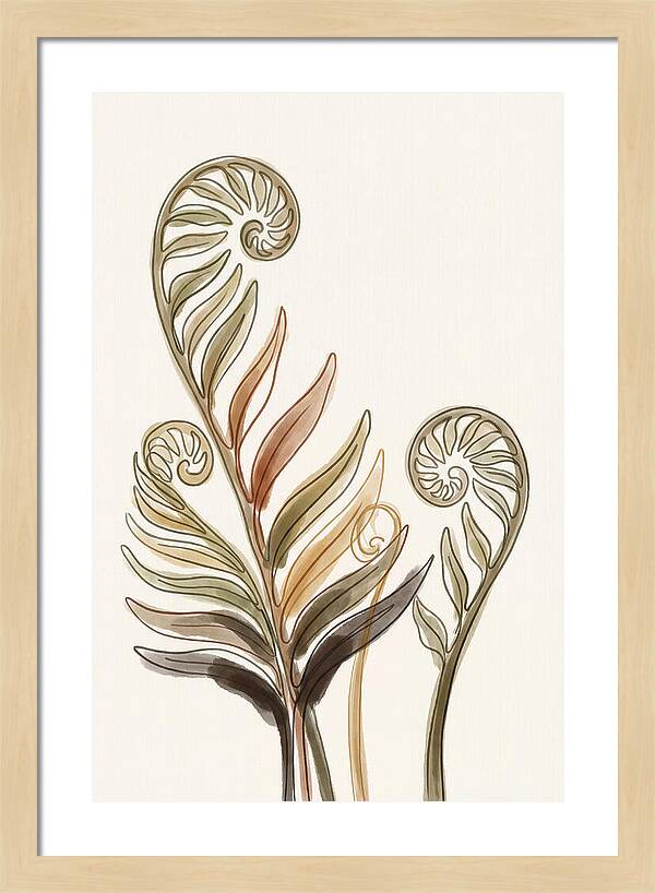 Lush Fern Fronds Unfurling