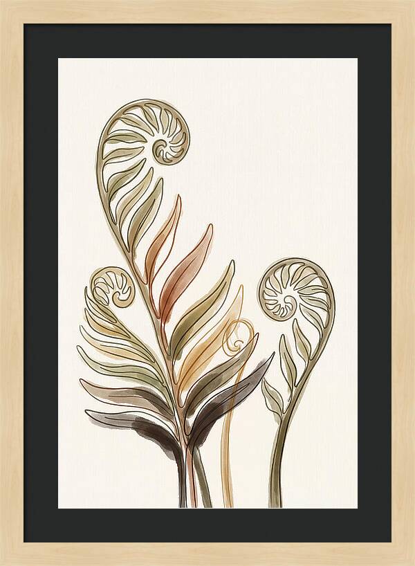 Lush Fern Fronds Unfurling