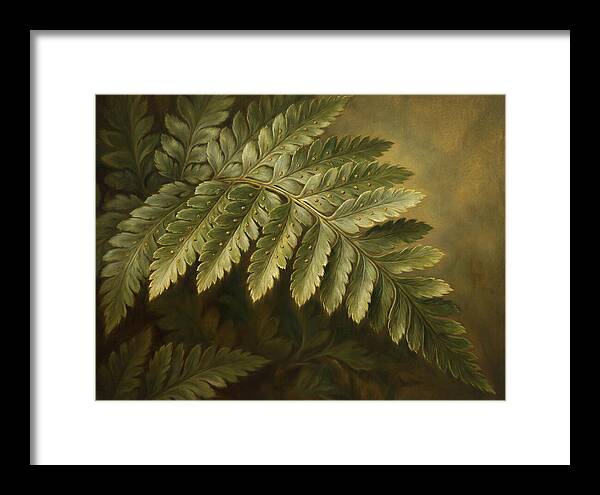 Lush Ferns In Realism