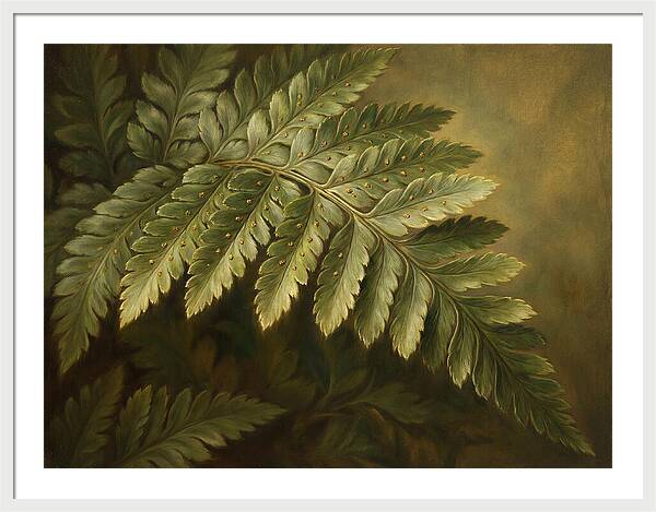 Lush Ferns In Realism