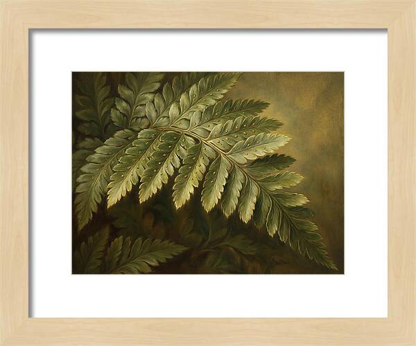 Lush Ferns In Realism