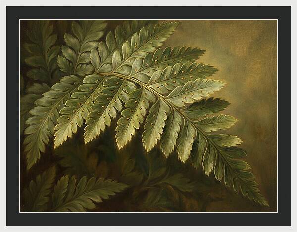 Lush Ferns In Realism