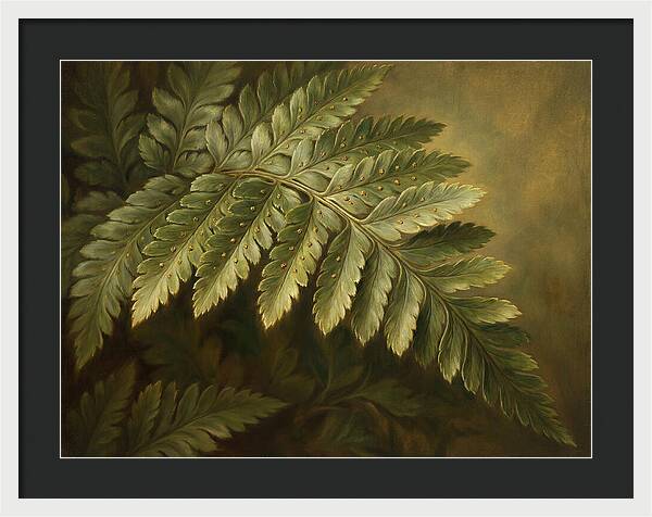 Lush Ferns In Realism