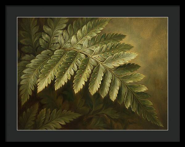 Lush Ferns In Realism