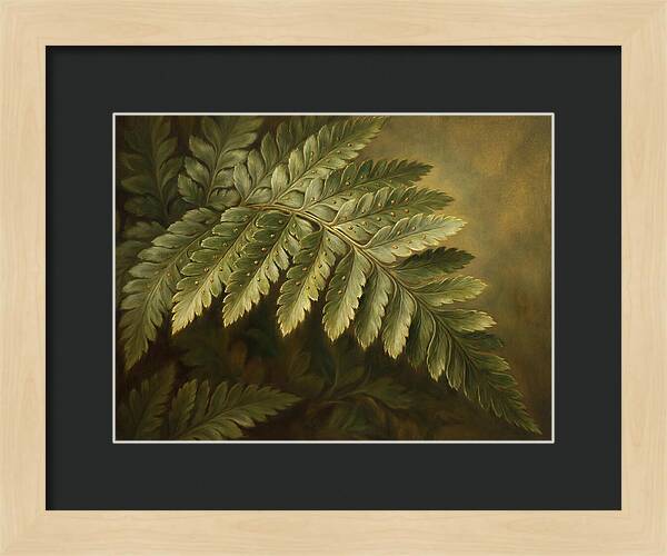 Lush Ferns In Realism