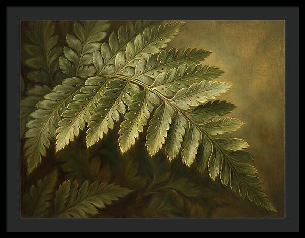 Lush Ferns In Realism