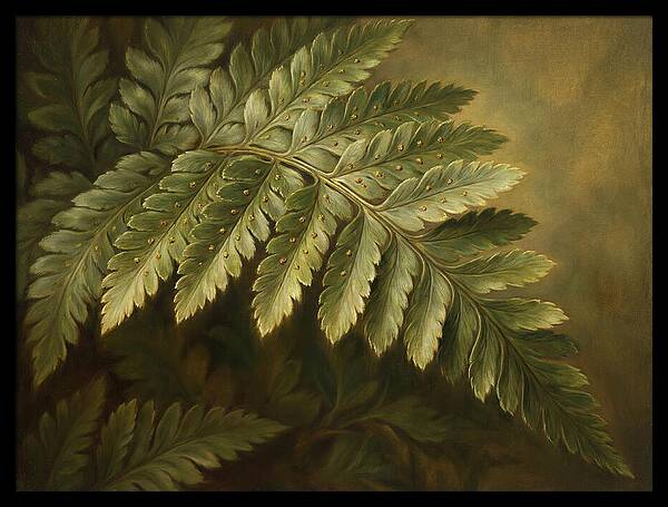 Lush Ferns In Realism