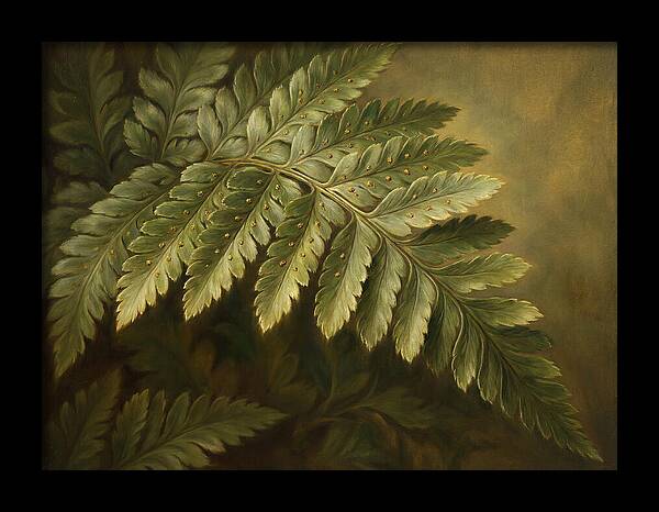 Lush Ferns In Realism