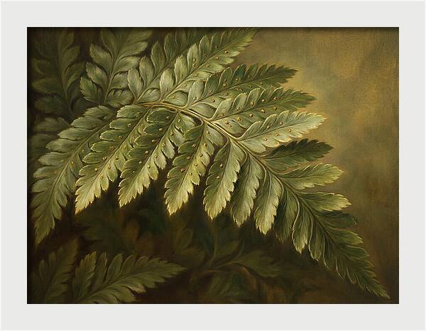 Lush Ferns In Realism