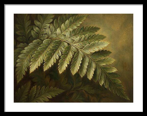 Lush Ferns In Realism