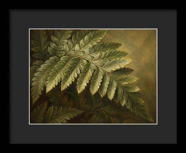Lush Ferns In Realism