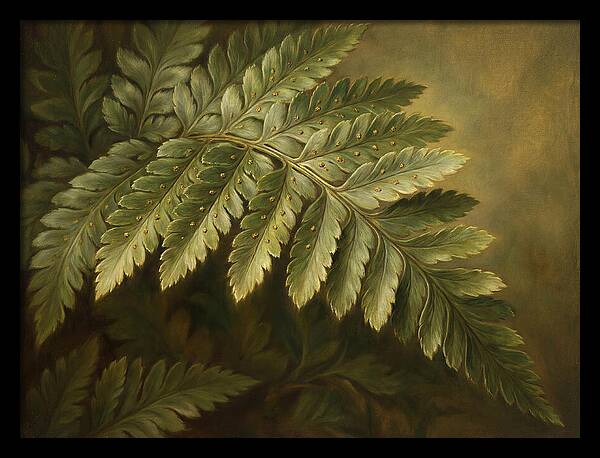 Lush Ferns In Realism