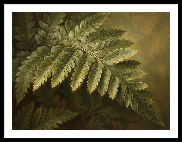 Lush Ferns In Realism