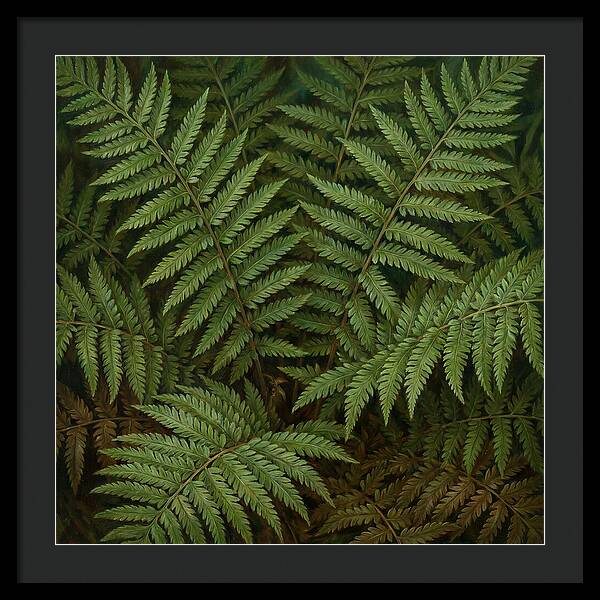 Lush Green Fern Fronds